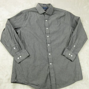 Tommy Hilfiger Shirt Mens 16.5 32-33 Slim Fit Button Front Long Sleeve Gray - Picture 1 of 9