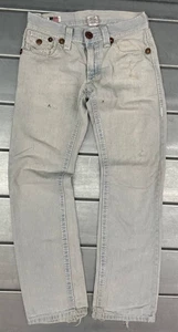 True Religion Ricky Super T Denim Jeans Herren 30x31 Light Wash Distressed Y2K - Bild 1 von 16