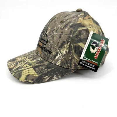 复古 2001 年 Mossy Oak 全新带标签迷彩棒球帽“Home Acres Building Supply” — 第 1/4 张图片