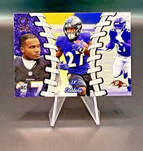JK Dobbins SP RC 2021 Panini Chronicles Omega Insert Baltimore Ravens - Bild 1 von 2