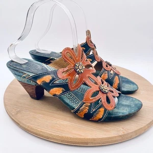 L'artiste Spring Step Carlina Sandalen Damen 10 41 orange Absatz Strass - Bild 1 von 13