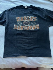 Harley Davidson Wildhorse Hemd Herren XL Bend Oregon Motorrad Grafik Hergestellt in den USA - Bild 1 von 8