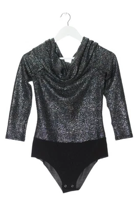 ZARA Body Básico Mujeres Body Talla EU 36 color plata-negro look efecto mojado - Imagen 1 de 4