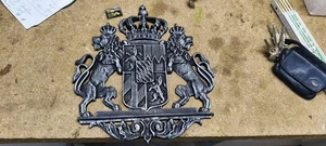 Wappen Bayern Gusseisen Relieff - Bild 1 von 5