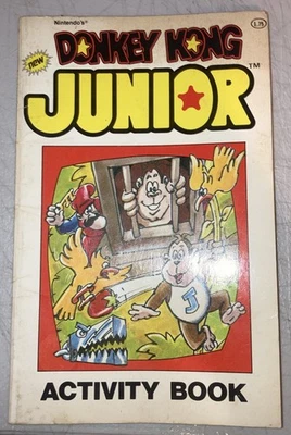 Винтажный Donkey Kong Junior Activity Book 1983 Nintendo - Изображение 1 из 4