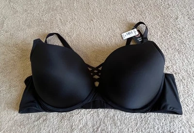 Sujetador Push Up Torrid Curve 44C Negro Espalda Alisador Nuevo con Etiquetas Foto 1 de 4
