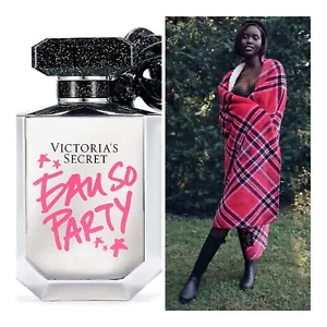 Victoria’s Secret EAU SO PARTY Eau de Parfum (1.7 fl.oz.) and VS Blanket - Picture 1 of 8