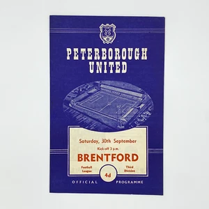 Peterborough United vs Brentford Programme (Saturday, 30 September, 1961) - Picture 1 of 3