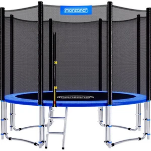 Trampoline extérieur Ø427cm max 150kg set complet filet sécurité échelle poteaux - Photo 1/12