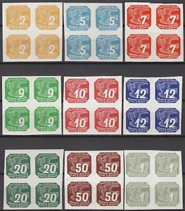 Stamp Germany Bohemia B&M Mi 117-25 Sc P11-9 Block 1943 WWII Reich Newspaper MNH - Picture 1 of 1