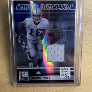 Randy Moss 2006 Donruss Elite Chain Reaction Game Used Memorabilia 92/299 HOF - Picture 1 of 6