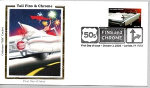 #4353 1959 CADILLAC ELDORADO TAIL FINS AND CHROME CAR SERIES SATMP FIRST DAY FDC - Picture 1 of 1