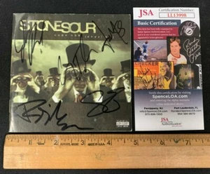 STONESOUR FULL BAND W/COREY TAYLOR HAND SIGNED AUTOGRAPHED CD BOOKLET JSA/COA - Picture 1 of 5