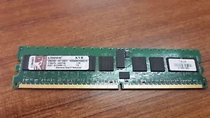 LOT OF 4 PCS. KINGSTON KVR400D2D8R3/1G 1GB 400MHz DDR2 ECC Registered CL3 DIMM - Picture 1 of 1