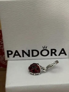 Pandora Red Ladybird Dangle Charm - Picture 1 of 1