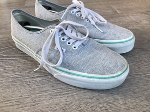 teal gray vans