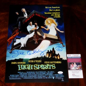 PÓSTER DE PELÍCULA STEVE GUTTENBERG "JACK" FIRMADO HIGH SPIRITS 12X18 CERTIFICADO DE AUTENTICIDAD JSA!!! - Imagen 1 de 1