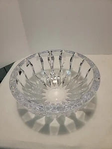 Miller Rogaska Equinox 10" Heavy Thick Full Lead Crystal Slovenia Bowl - Picture 1 of 8