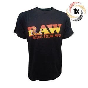 1x Shirt Raw Spanish Flag Logo Design Black Comfy T Shirt | M | 100% Cotton - Photo 1/1