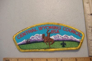 ~CENTRAL WYOMING COUNCIL~BSA~TOPPA BOY SCOUT IN TESSUTO~ - Foto 1 di 2
