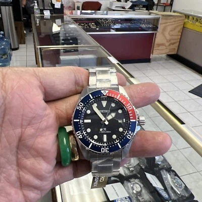 Seiko Solar Diver Blue Dial Steel Bracelet Men's Watch SNE595🍺(BNS😋) - Image 1 of 4