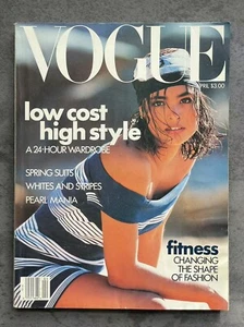 Vintage Vogue April 1989 Talisa Soto Herb Ritts Naomi Campbell Claudia Schiffer - Imagen 1 de 5