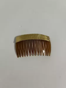 Pettine laterale vintage tono oro accenti e plastica accenti oro Francia - Foto 1 di 8