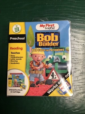 My First LeapPad Bob the Builder Saves the Porcupines Book & Cartridge Rhyming - Image 1 of 4