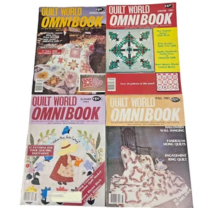 Omni Book Quilt World Magazines Spring Summer Fall Winter 1983 Patterns Vintage - Foto 1 di 10