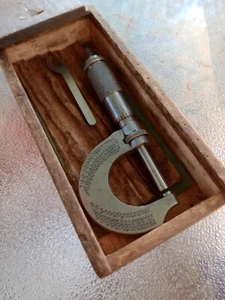 Vintage Millers Falls Company U.S.A. Depth Micrometer with Tool in Box - Picture 1 of 7