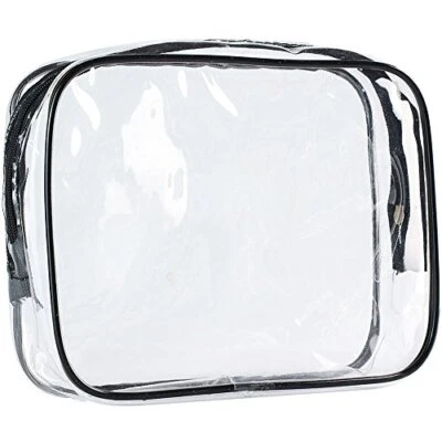 Clear Carry-On Travel Toiletry Bag TSA 3 1 1 Airline Quart Bag 1 Quart Sized  - Image 1 of 4