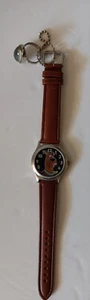Warner Bros. Scooby Doo Watch Leather Band VTG Mood Ring New Lg Face Unisex L2 - Picture 1 of 3