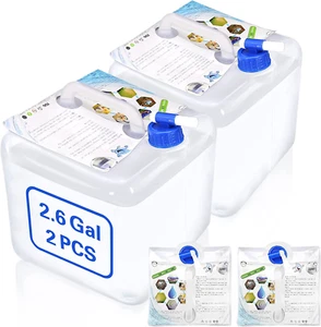 Camping Water Storage Containers - BPA Free Water Container for Outdoors Hiking - Picture 1 of 12