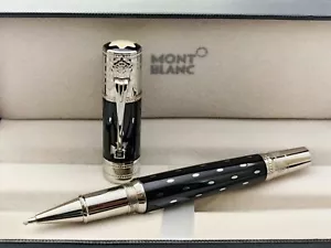 Montblanc Queen Elizabeth Limited Edition Black Body Ballpoint Pen Blue Ink - Picture 1 of 6