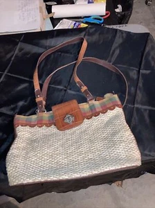 Marc Chantel shoulder bag/ straw leather - Picture 1 of 2