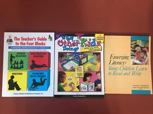 3 Book Bundle: Teaching Books: Emerging Literacy, Guide To The Four Blocks & ... - Picture 1 of 12