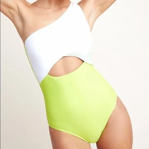 Kore Swim Calypso einschulteriger einteiliger Badeanzug Größe Large neu mit Etikett - Bild 1 von 7