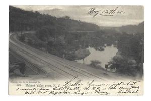 Antique Postcard View of Mohawk Valley Scene New York RR Tracks Posted 1905 Roto - Picture 1 of 2
