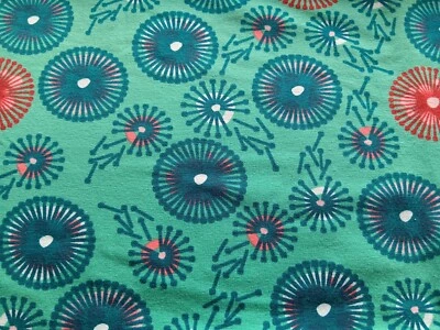 Jersey Meterware. By lots. Abstrakte Pusteblume.  Ca: 28 x 96 cm viel Verschnitt - Bild 1 von 4