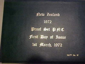 1972 HUTT COMM N.ZEALAND PROOF SET 7 COIN FDI 1/3/1972 32 OF 150 SERIES 57 5"X7" - Picture 1 of 12
