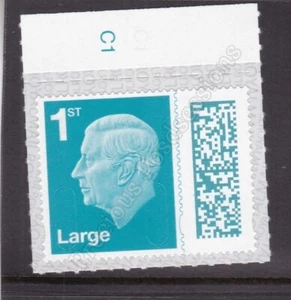 GB SG V5003 MNH MINT KCIII STAMP 1st CLASS LARGE TURQUOISE M24L PB(L)Ls C1 TAB - Picture 1 of 1