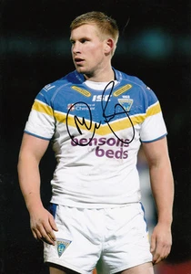 Warrington Wolves Hand Signed Michael Cooper 12x8 Photo 3. - Picture 1 of 1