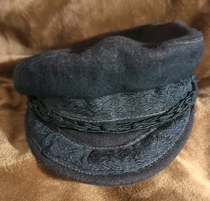 Vintage griechische Angelmütze schwarz Made in Greece Größe 7 3/8 - Bild 1 von 7