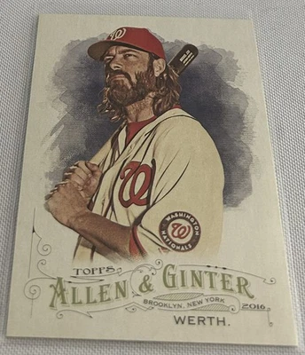 2016 Topps Allen & Ginter Baseball Jayson Werth Washington Nationals #35 - Image 1 of 2