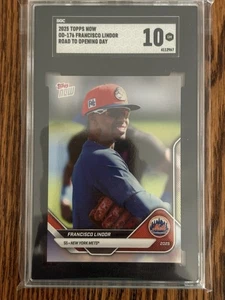 2025 Topps Now Road To Opening Day #176 FRANCISCO LINDOR SGC 10 - Picture 1 of 2