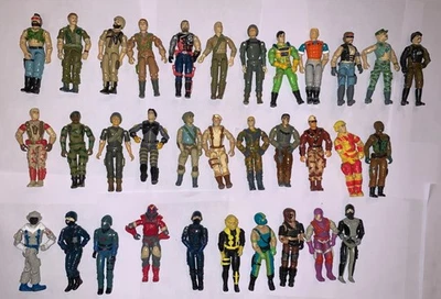 Hasbro 1980’s - 1990’s Auténtico Vintage Original G.I. Lote 34 figuras de acción Joe Foto 1 de 4
