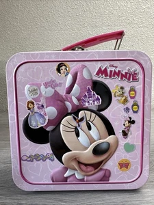 2014 Disney MINNIE Lunch Box Tin. Approx 6.5 X 6.5" C 2” Xlnt Condition - Picture 1 of 5