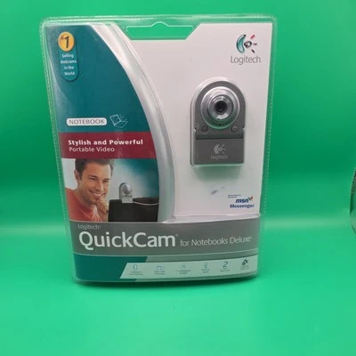 Logitech QuickCam For Notebooks Deluxe 640x480 VGA Video, Audio, Video Call! - Image 1 of 4