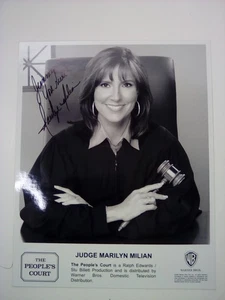 2008, 8x10 s/w Foto The Peoples Court Judge Marilyn Milian, Warner Bros - Bild 1 von 7