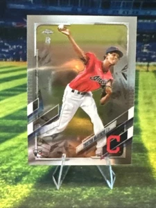 2021 Topps Chrome Ben Baller RC Triston McKenzie #21 Cleveland - Picture 1 of 2